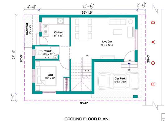  royal nest Floor Plan Ground Floor Plan