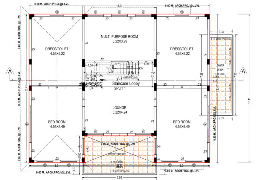  shree vrundavan villa 8 Floor Plan First Floor Plan