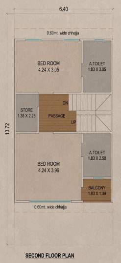  bungalows Floor Plan Second Floor Plan