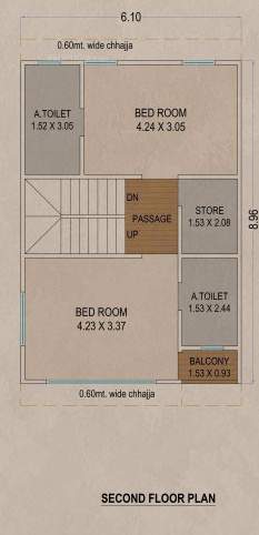  bungalows Floor Plan Second Floor Plan