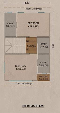  bungalows Floor Plan Third Floor Plan