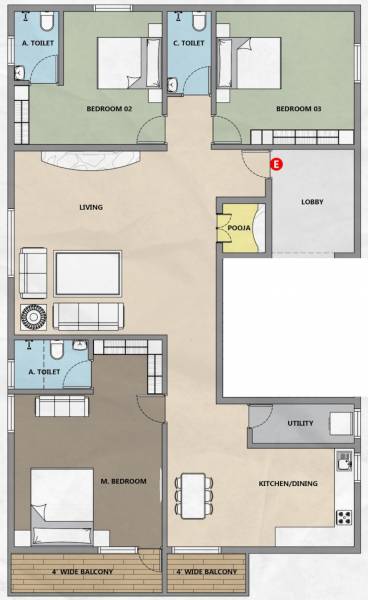  lotus-villa Floor Plan Floor Plan
