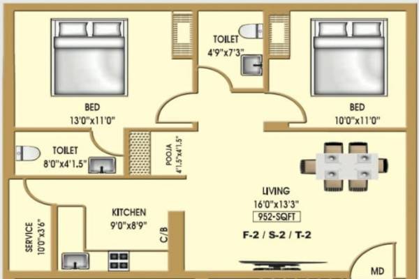  lakshmi-ram-nivas-apartment Floor Plan Floor Plan