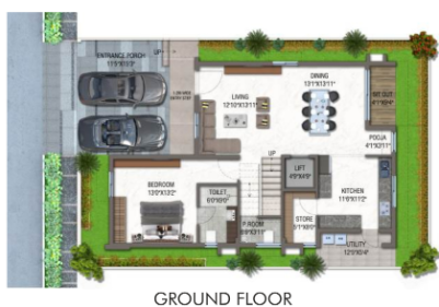 raaga Floor Plan Ground Floor Plan