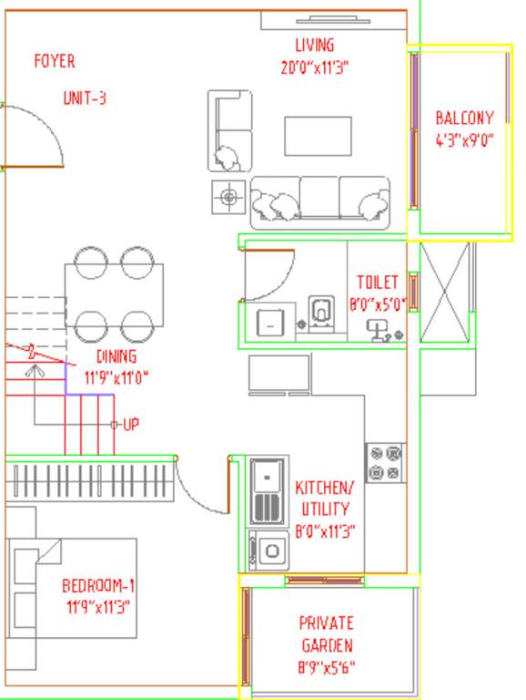  florenso Floor Plan Lower Level Duplex Plan