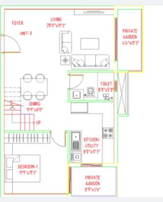  florenso Floor Plan Upper Level Duplex Plan