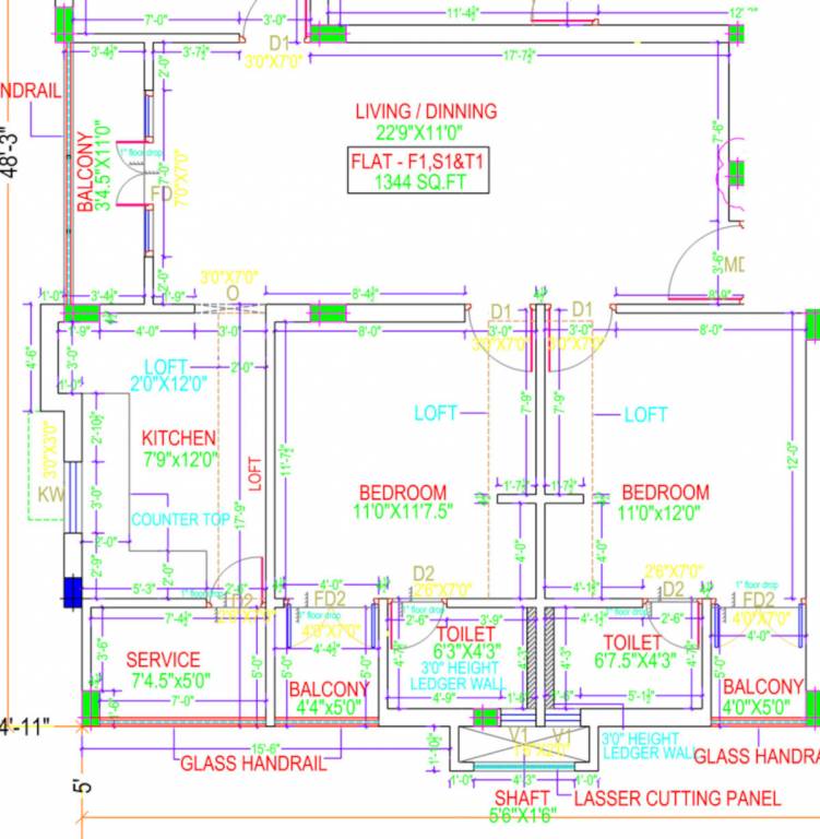  residential flat at maduravoyal Floor Plan Floor Plan