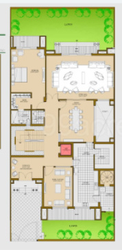 pristine golf villas phase i Floor Plan Ground Floor Plan