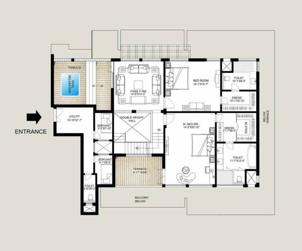 Upper Level Penthouse Plan the-palm-springs Floor Plan Upper Level Penthouse Plan