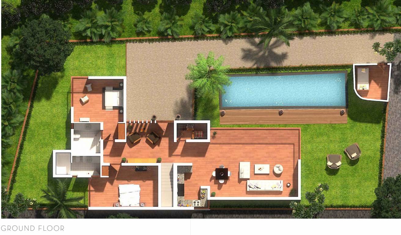  la paz estate Floor Plan Ground Floor Plan