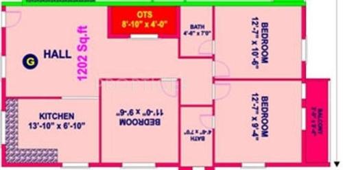 Jeayam Park View (3BHK+2T (1,202 sq ft) 1202 sq ft)