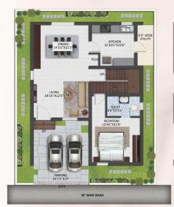  siva golden vistas Floor Plan Ground Floor Plan