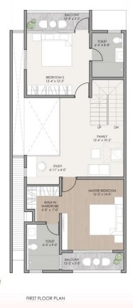 earthen ambience Floor Plan First Floor Plan