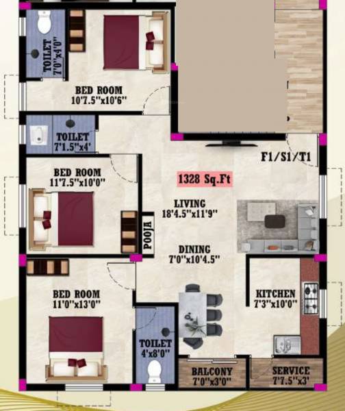  harini-apartments Floor Plan Floor Plan
