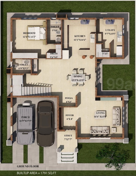  bellezea Floor Plan Ground Floor Plan