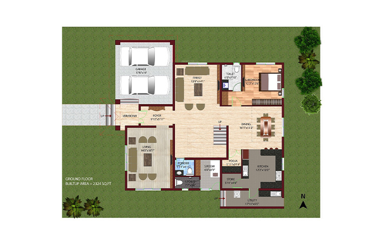 bellezea Floor Plan Ground Floor Plan
