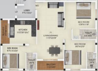 Floor Plan sai-krishna-flats Floor Plan Floor Plan