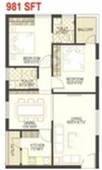 TNR Shakuntala (2BHK+2T (981 sq ft) 981 sq ft) TNR Shakuntala (2BHK+2T (981 sq ft) 981 sq ft)