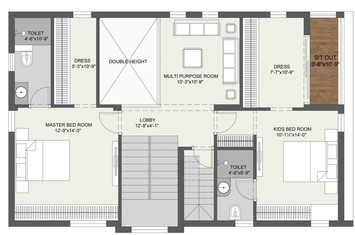 First Floor Plan blue lotus villas Floor Plan First Floor Plan