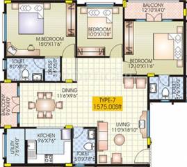 Chitrakut Scion (3BHK+3T (1,575 sq ft) 1575 sq ft) Chitrakut Scion (3BHK+3T (1,575 sq ft) 1575 sq ft)