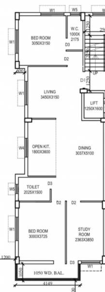  maa-kali-co-operative Floor Plan Floor Plan