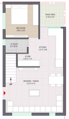  city 3bhk Floor Plan Ground Floor Plan