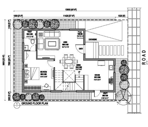  aavaas sahita Floor Plan Ground Floor Plan