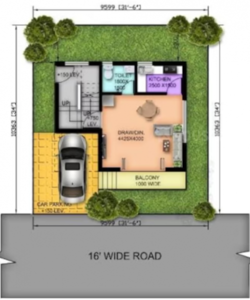  kolkata-bunglow-complex Floor Plan Ground Floor Plan