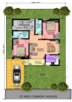  kolkata-bunglow-complex Floor Plan Ground Floor Plan
