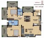 Cosmos Swara (2BHK+2T (1,250 sq ft) 1250 sq ft) Cosmos Swara (2BHK+2T (1,250 sq ft) 1250 sq ft)