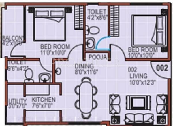 Teja Solace (2BHK+2T (850 sq ft) Pooja Room 850 sq ft) Teja Solace (2BHK+2T (850 sq ft) Pooja Room 850 sq ft)