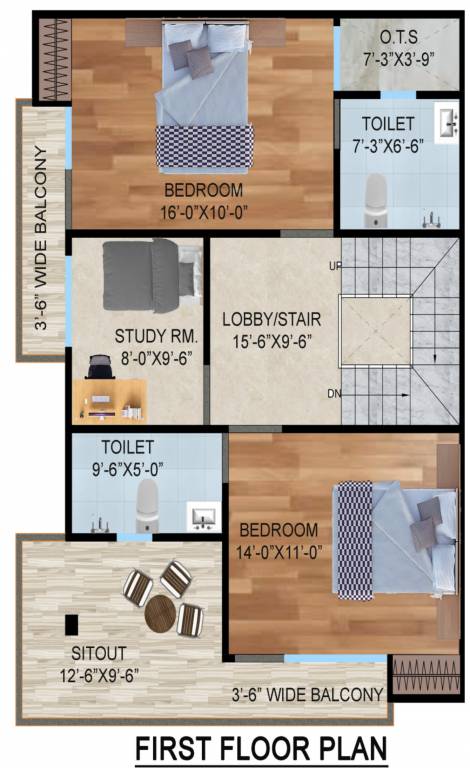 First Floor Plan green villa Floor Plan First Floor Plan