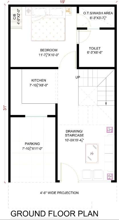  green villa Floor Plan Ground Floor Plan