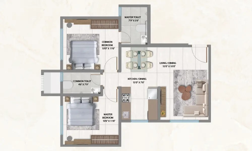  my first home shil phata phase 2 bldg 2 Floor Plan Floor Plan