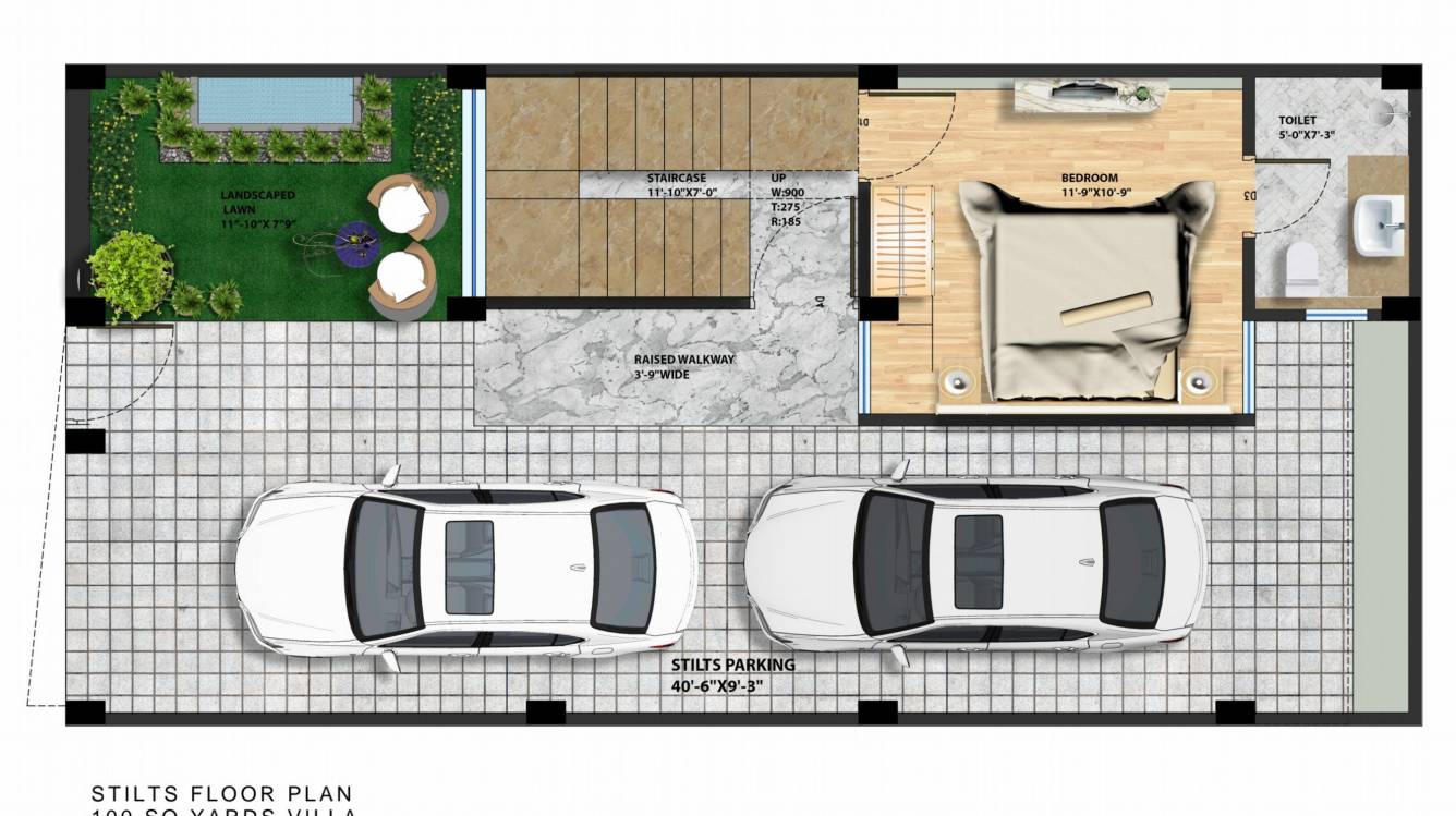panache villas Floor Plan Stilt Floor Plan