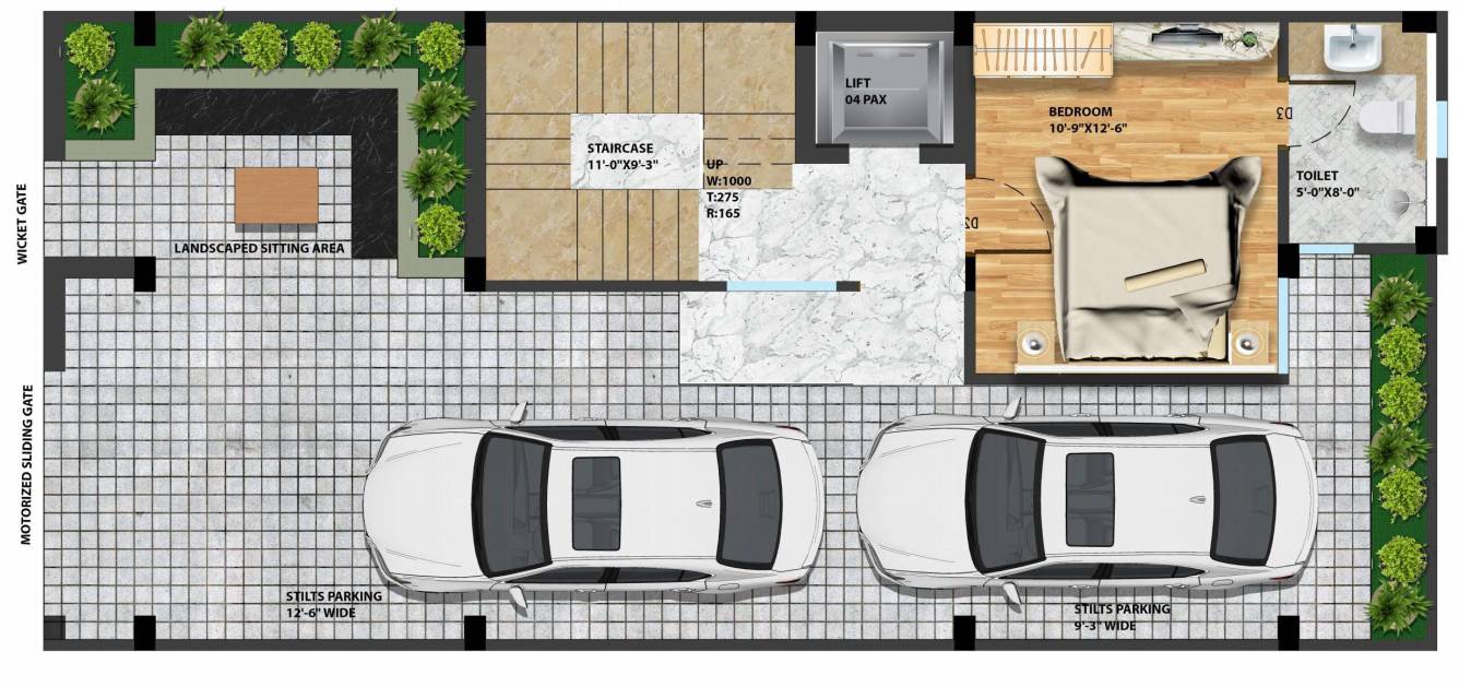 panache villas Floor Plan Stilt Floor Plan