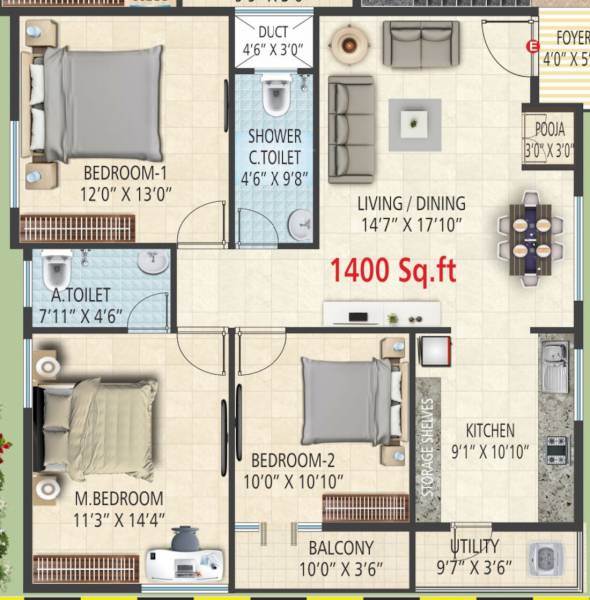  snowdrop-residences Floor Plan Floor Plan