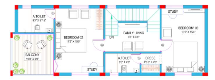  nishan villa Floor Plan First Floor Plan