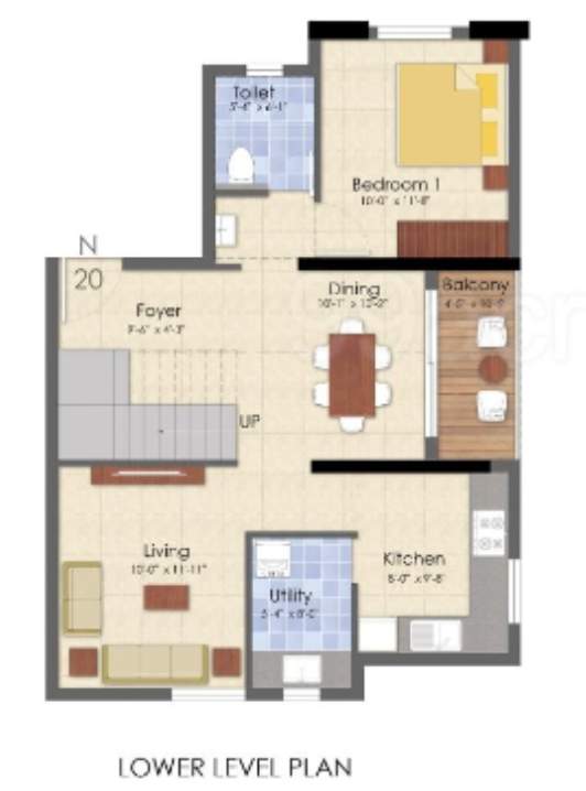  infinys Floor Plan Lower Level Duplex Plan