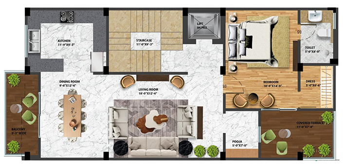  panache villas phase 2 Floor Plan Ground Floor Plan