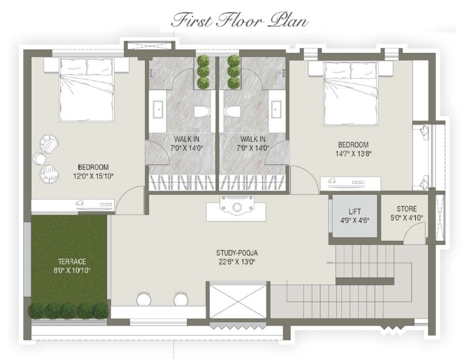 elanza Floor Plan First Floor Plan