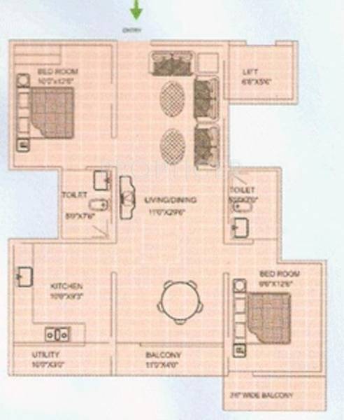 VM Prime Residency (2BHK+2T (1,070 sq ft) 1070 sq ft) VM Prime Residency (2BHK+2T (1,070 sq ft) 1070 sq ft)