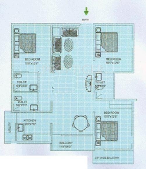 VM Prime Residency (3BHK+3T (1,250 sq ft) 1250 sq ft)