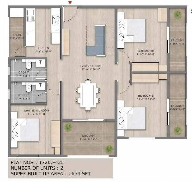  upavan phase 1 Floor Plan Floor Plan