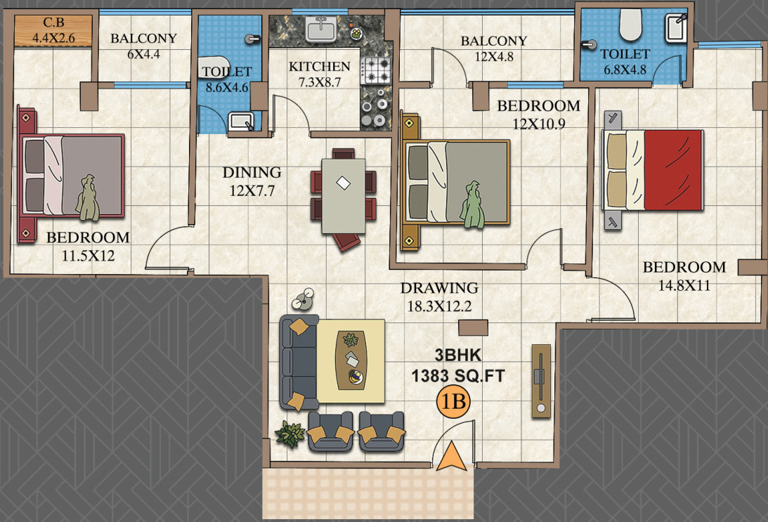  paradise sunrise Floor Plan Floor Plan