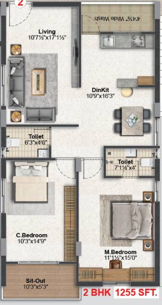  advaitha-homes Floor Plan Floor Plan