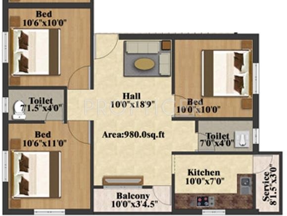 S Promoters Sithalapakkam (3BHK+2T (980 sq ft) 980 sq ft) S Promoters Sithalapakkam (3BHK+2T (980 sq ft) 980 sq ft)