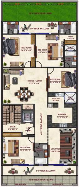  luxury-floors-400-sq-yd Floor Plan Floor Plan