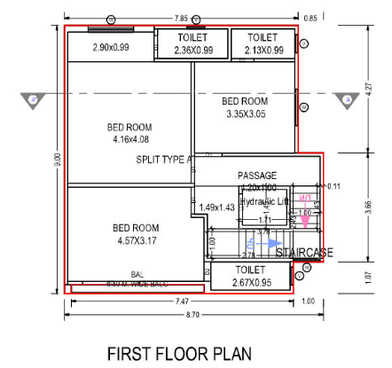  gokulesh greens Floor Plan First Floor Plan