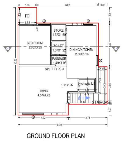 gokulesh greens Floor Plan Ground Floor Plan